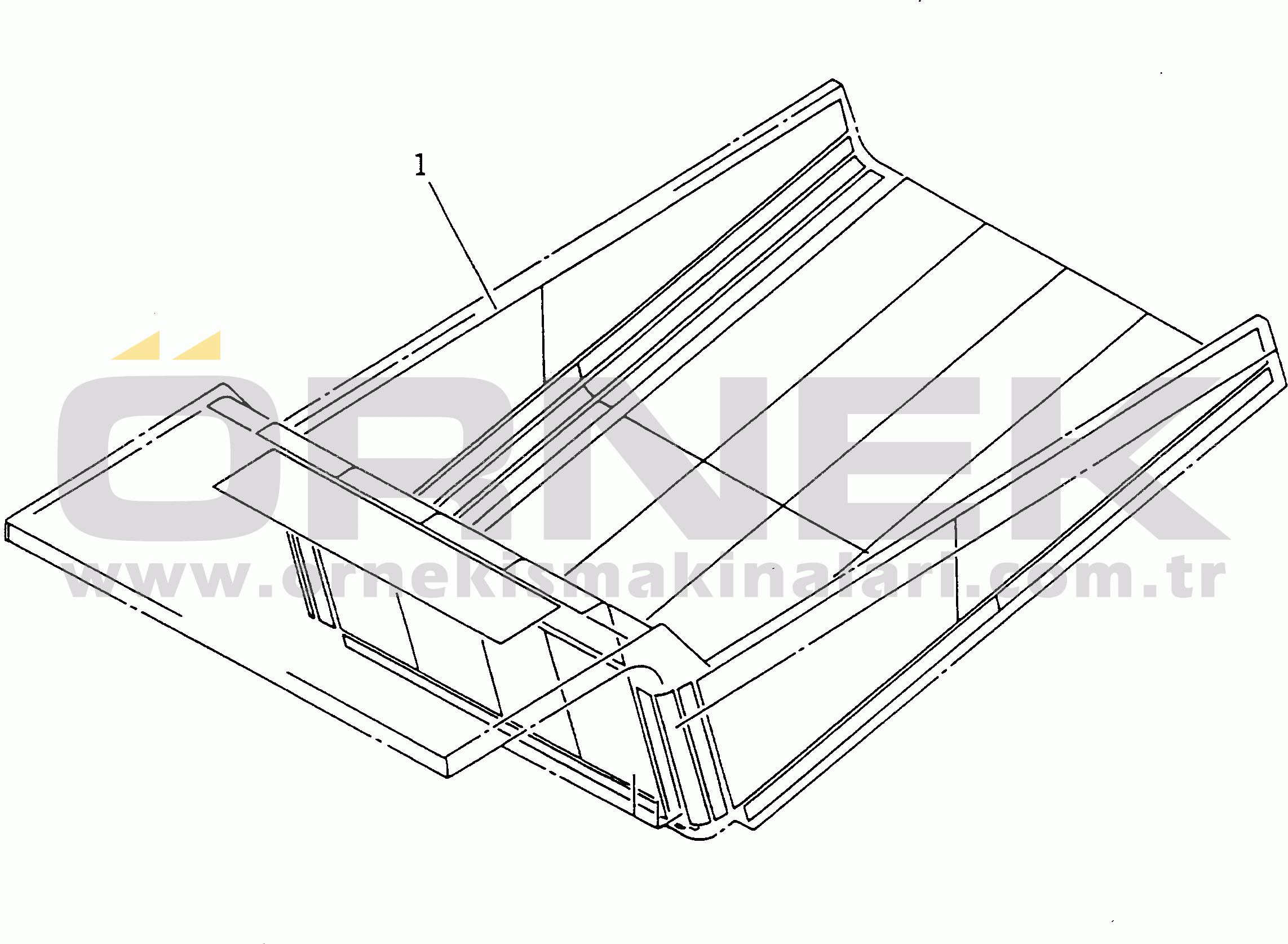 Komatsu HD325-5 S/N 2001-UP BODY LINER (A TYPE)