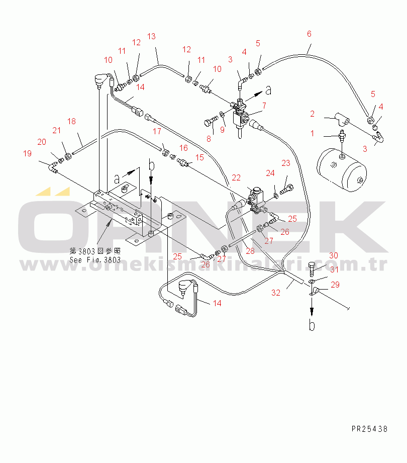 Komatsu HD325-6 S/N 5001-UP AUTO RETARDER VALVE (1/2)
