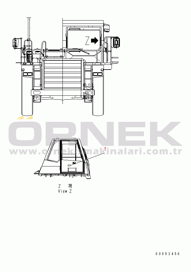 Komatsu HD405-7R S/N 11001-11033 (W/O EGR) AUTO RETARDER PLATE (TURKISH)(#11034-)