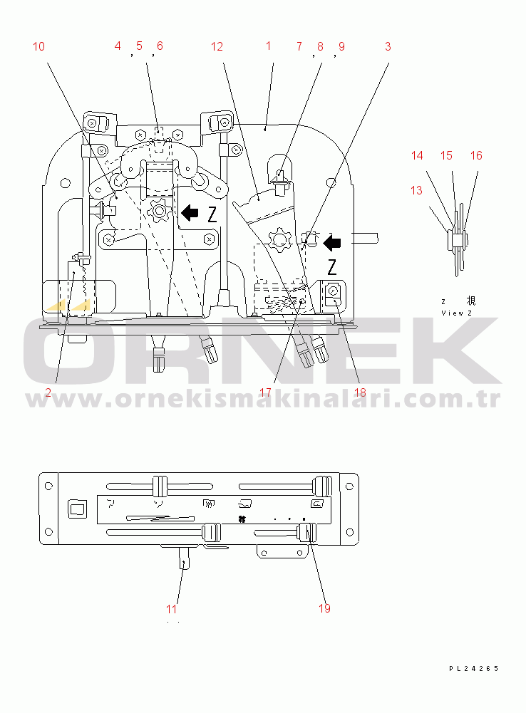 Komatsu HD405-6 S/N 1001-UP CONTROL UNIT (FOR AIR CONDITIONER)(#1001-1054)