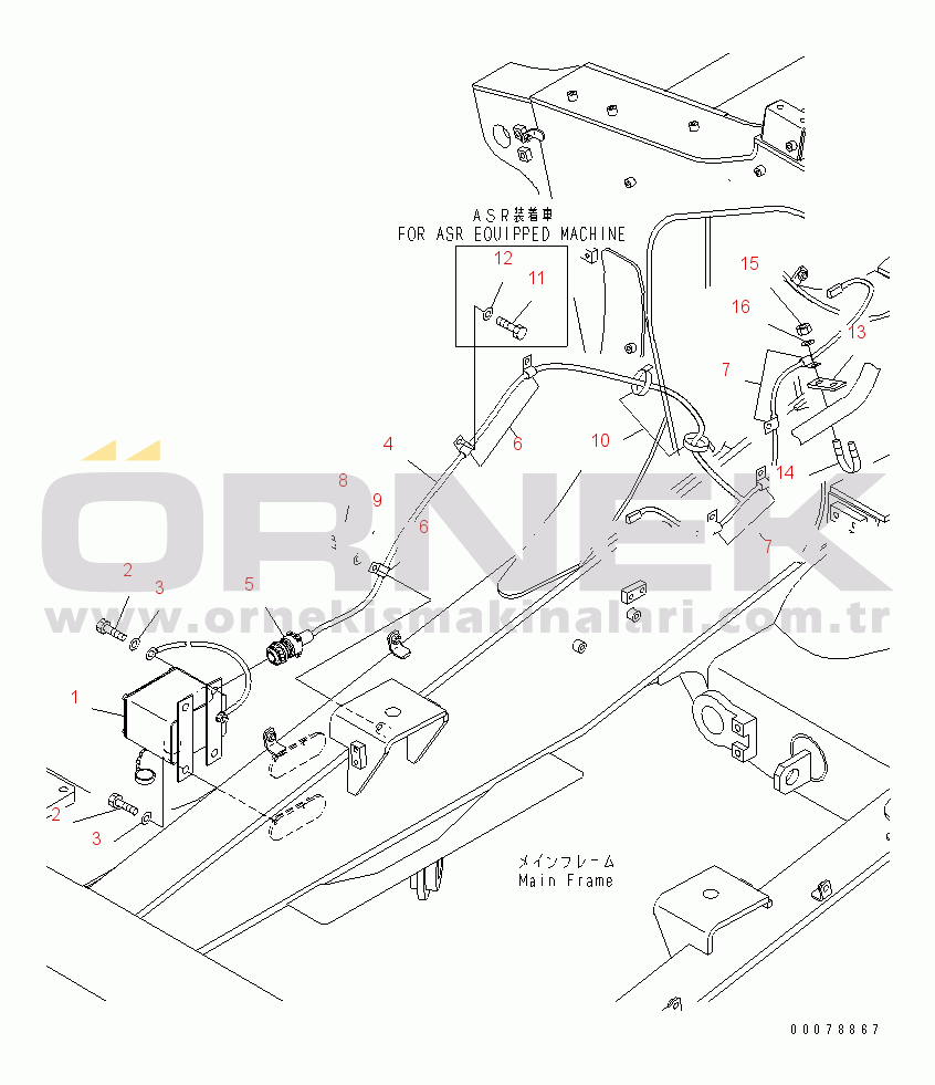 Komatsu HD405-7 S/N 3001-7593 ENGINE OIL PAN AND COOLANT HEATER(#3001-)