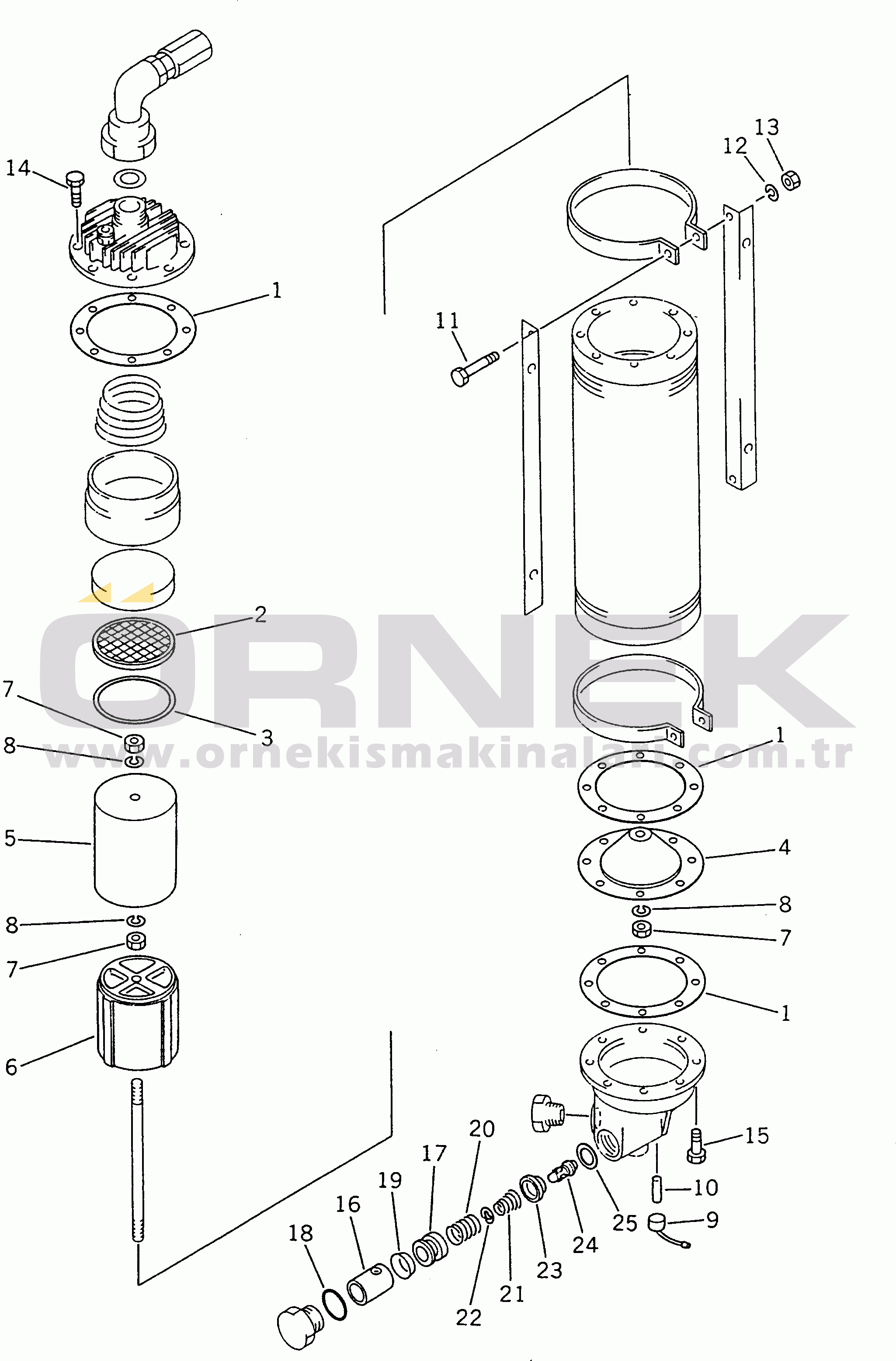 Komatsu HD465-3 S/N 2001-UP AFTER COOLER