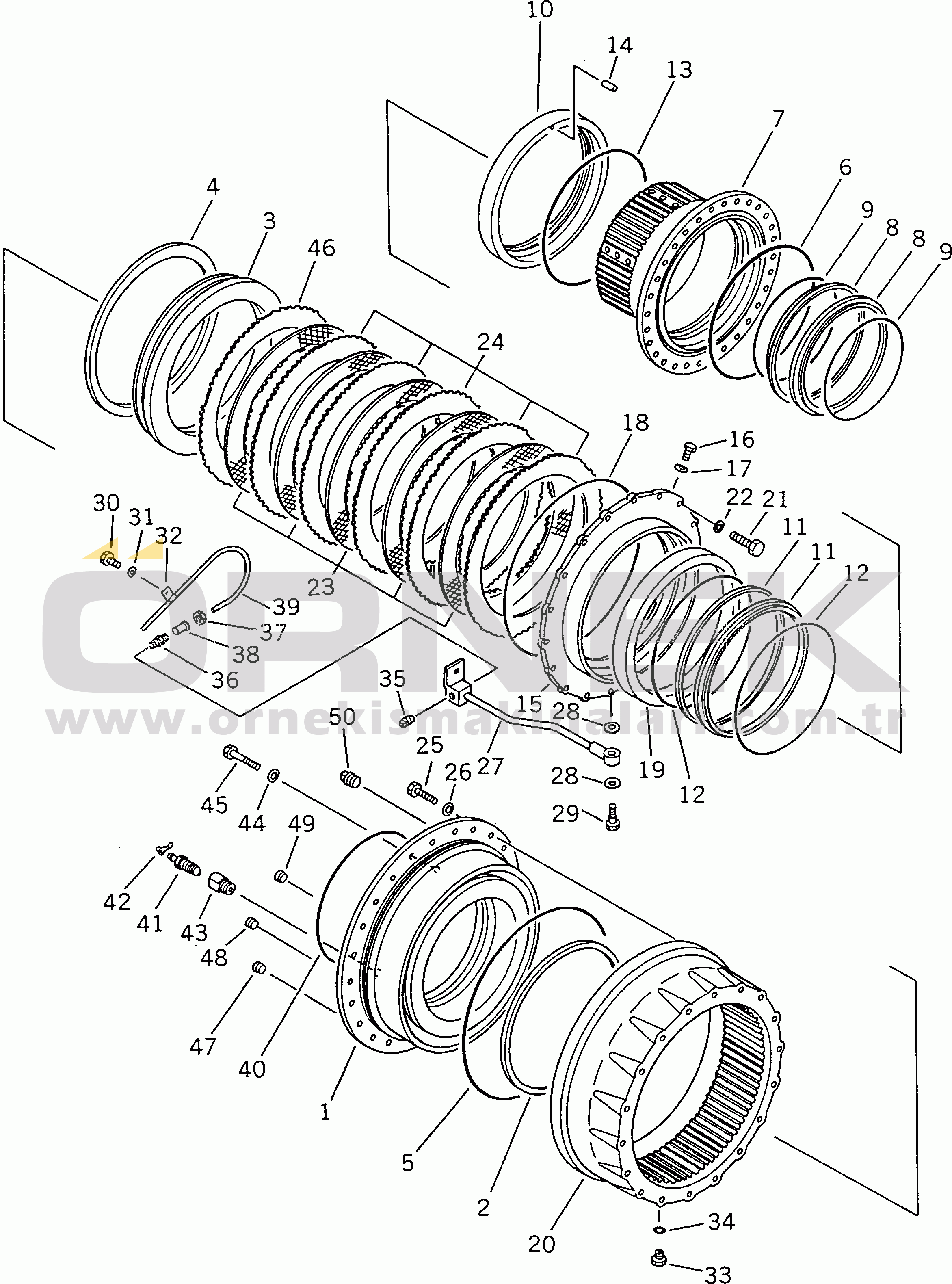 Komatsu HD465-3 S/N 2001-UP REAR BRAKE