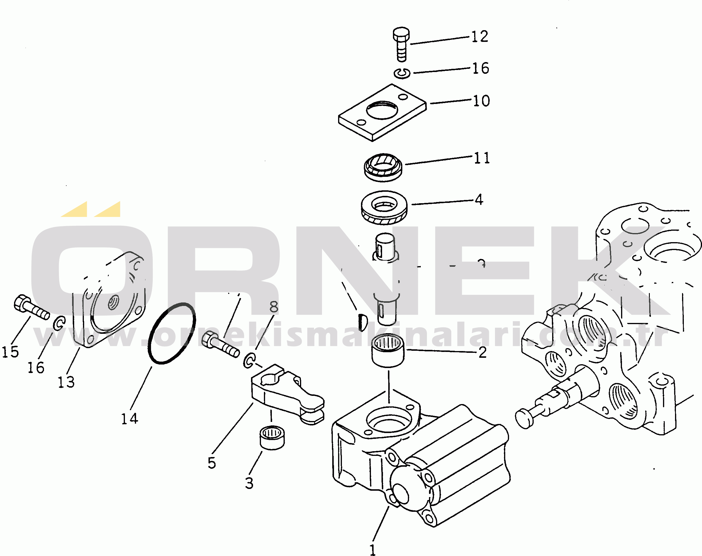 Komatsu HD465-3 S/N 2001-UP HOIST VALVE (2/3)