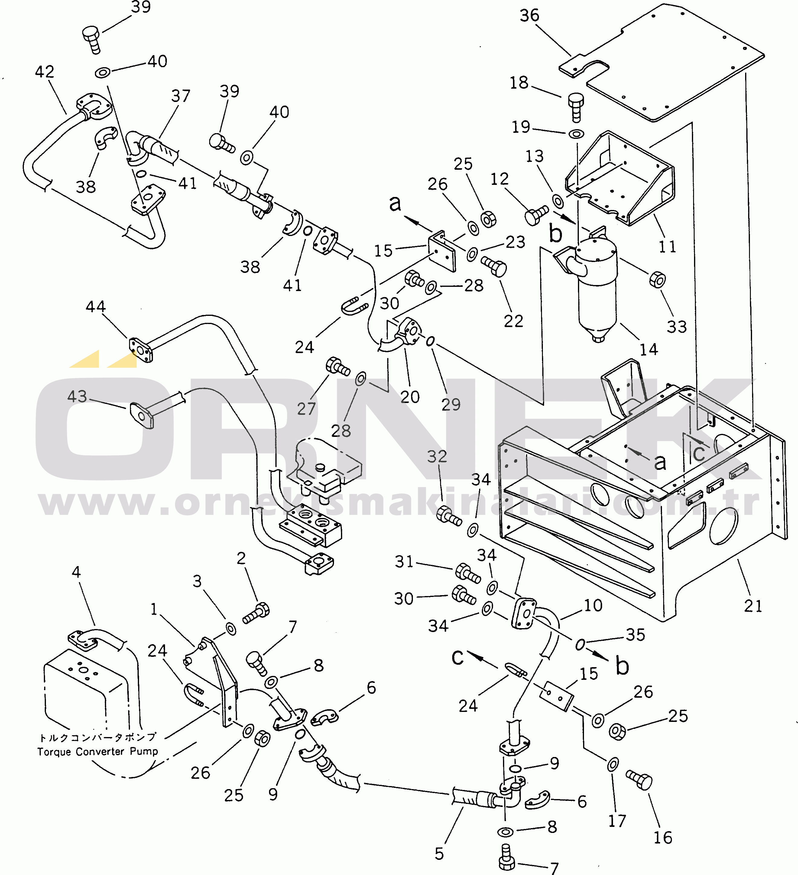 Komatsu HD465-3 S/N 2001-UP TRANSMISSION OIL FILTER (OP)