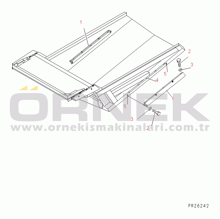 Komatsu HD465-5 S/N 4001-UP TIRE GUARD (FOR 24.00-35 TIRE)(#4393-)