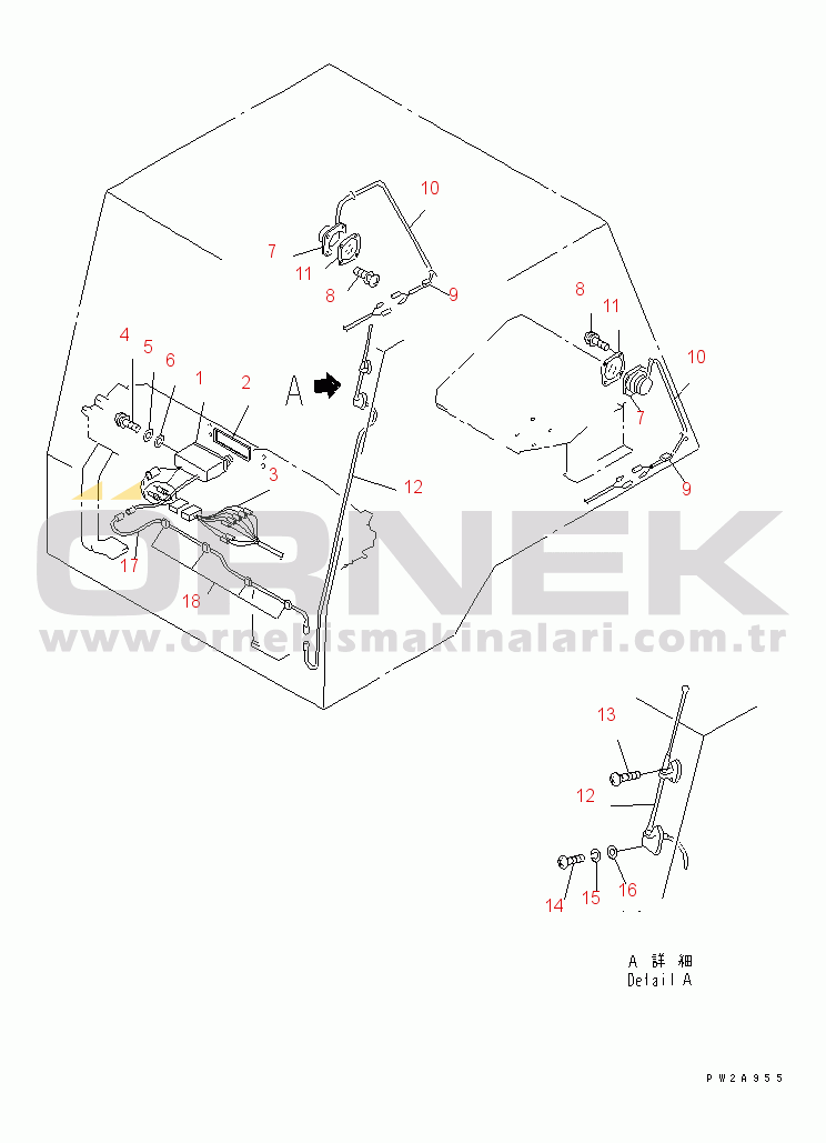 Komatsu HD465-5 S/N 4001-UP AM AND FM CAR RADIO(#4243-)