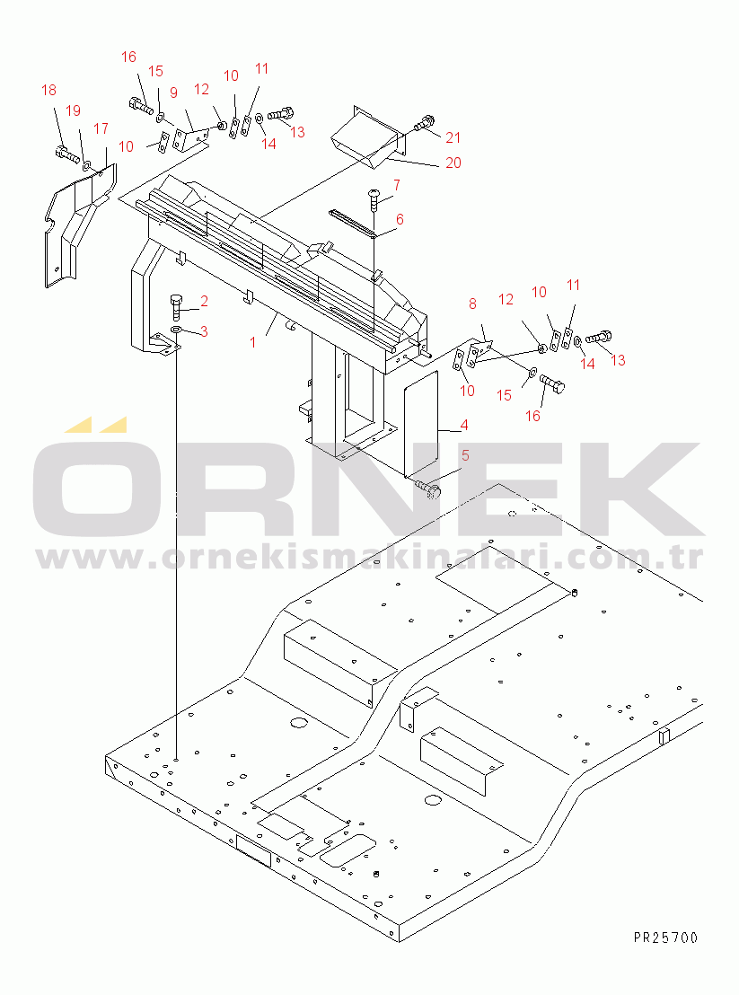 Komatsu HD465-5 S/N 4001-UP CAB INTERIOR (DASUBOARD) (1/2)(#4626-)