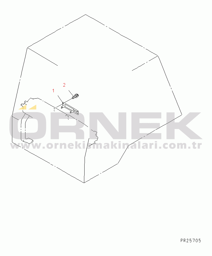 Komatsu HD465-5 S/N 4001-UP CAB INTERIOR (RADIO PANEL)(#4626-)