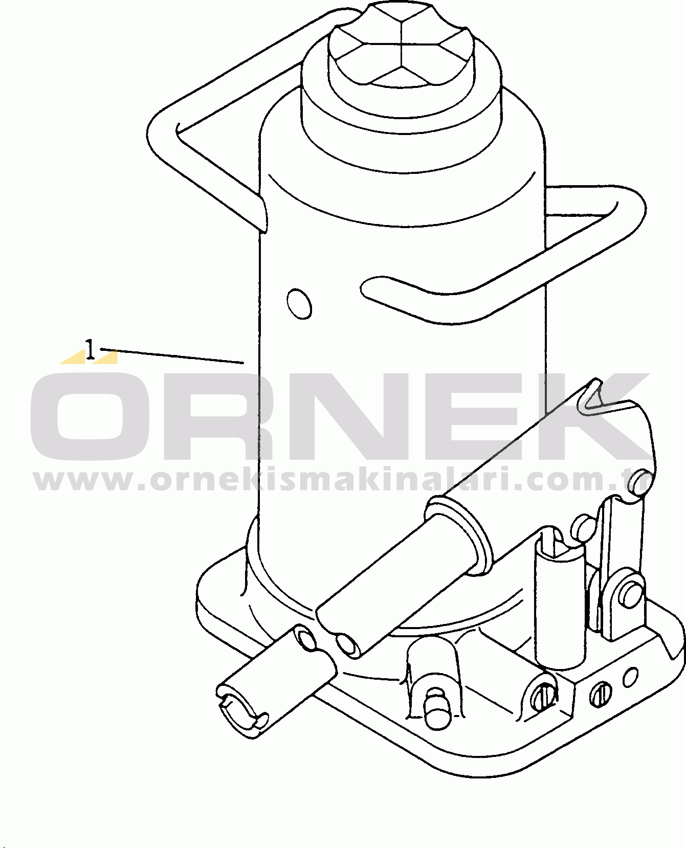 Komatsu HD605-7R S/N 15001-15351 (W/O EGR) JACK UNIT (50TON)(#15001-)