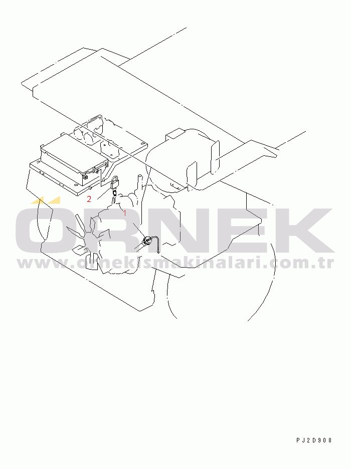 Komatsu HD605-7R S/N 15001-15351 (W/O EGR) CAP LOCK (VANDALISM PROTECTION)(#15001-)