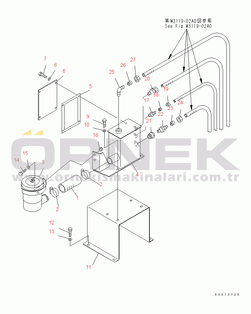 Komatsu HD605-7 S/N 7001-UP SAND PROTECTION (1/2) (SANDY AND DUSTY SPEC.)