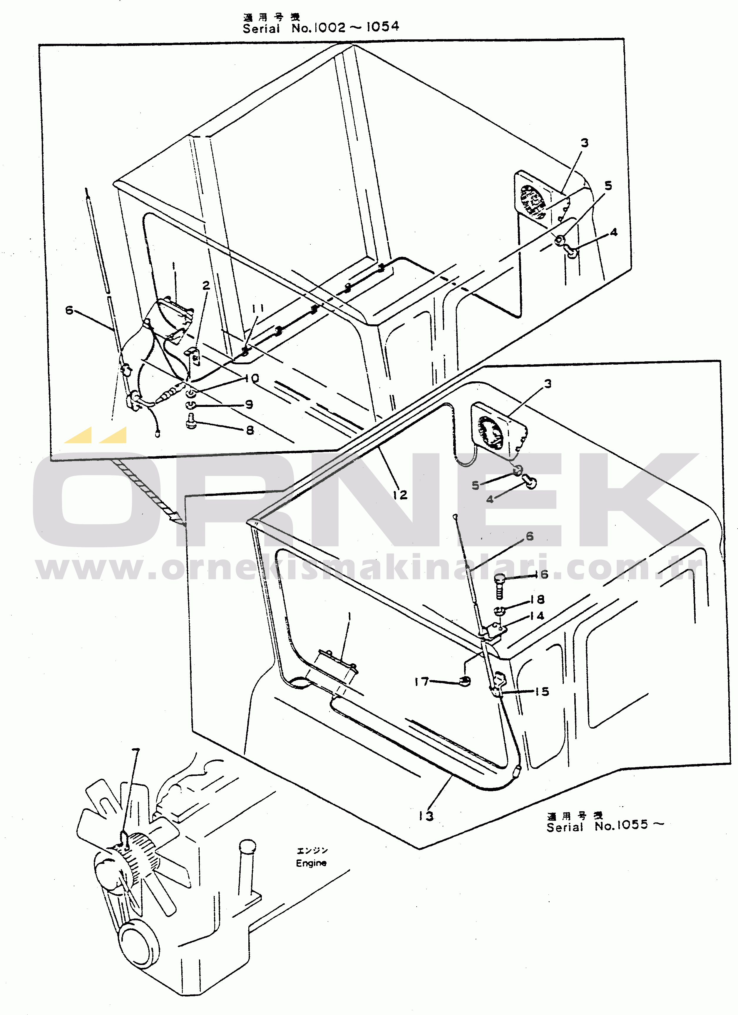 Komatsu HD680-2 S/N 1002-UP CAR RADIO