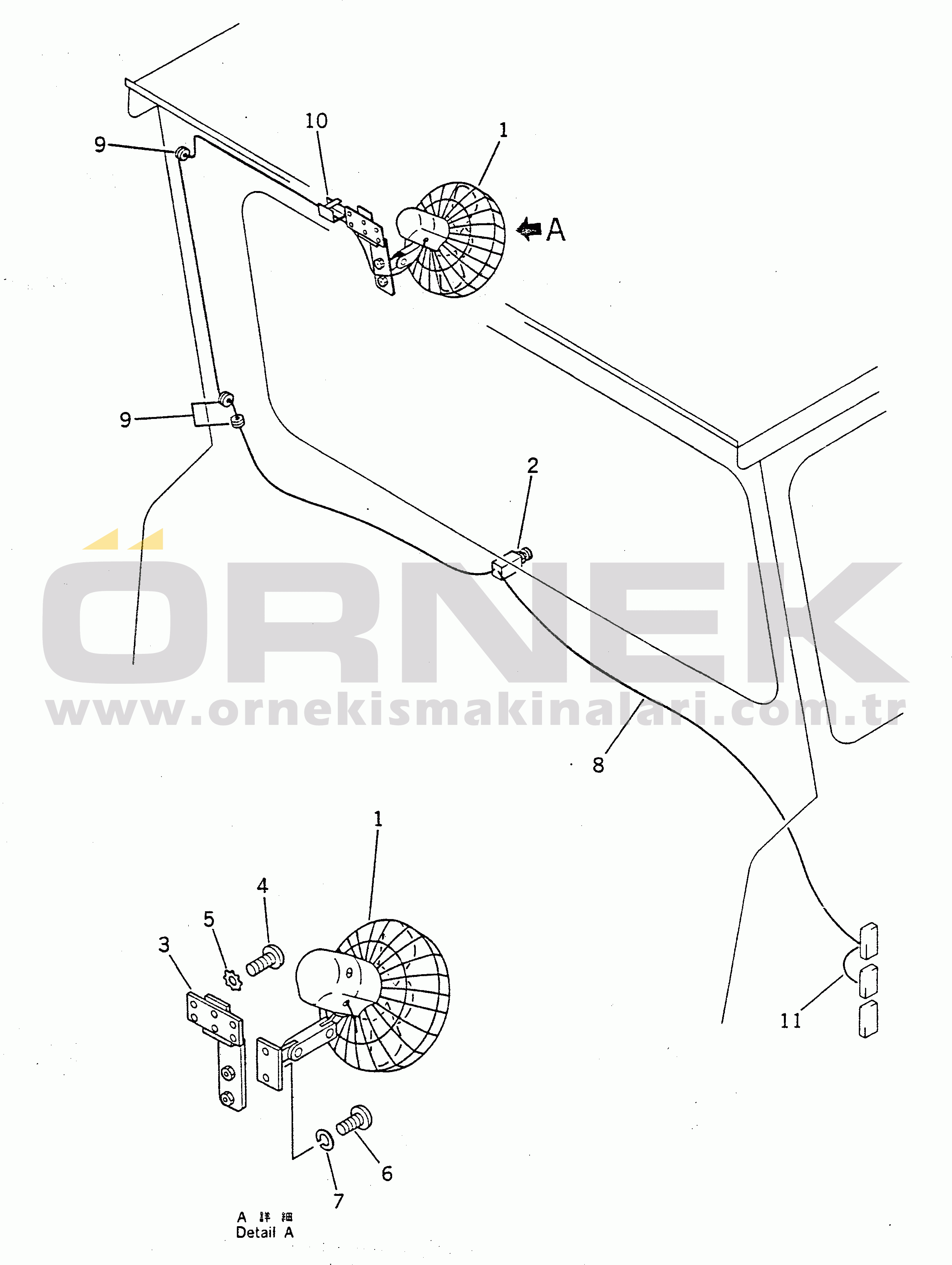 Komatsu HD680-2 S/N 1002-UP WIND FAN