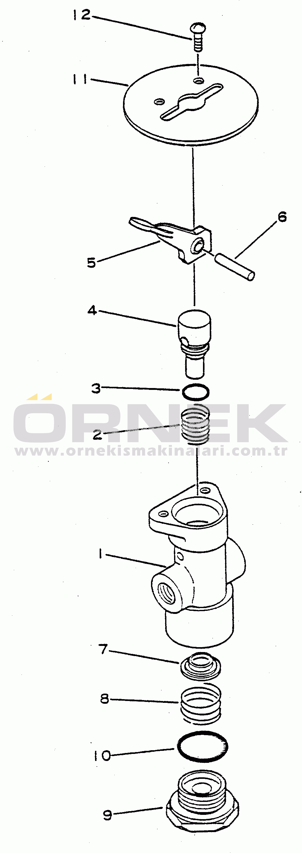 Komatsu HD680-2 S/N 1002-UP PARKING BRAKE VALVE