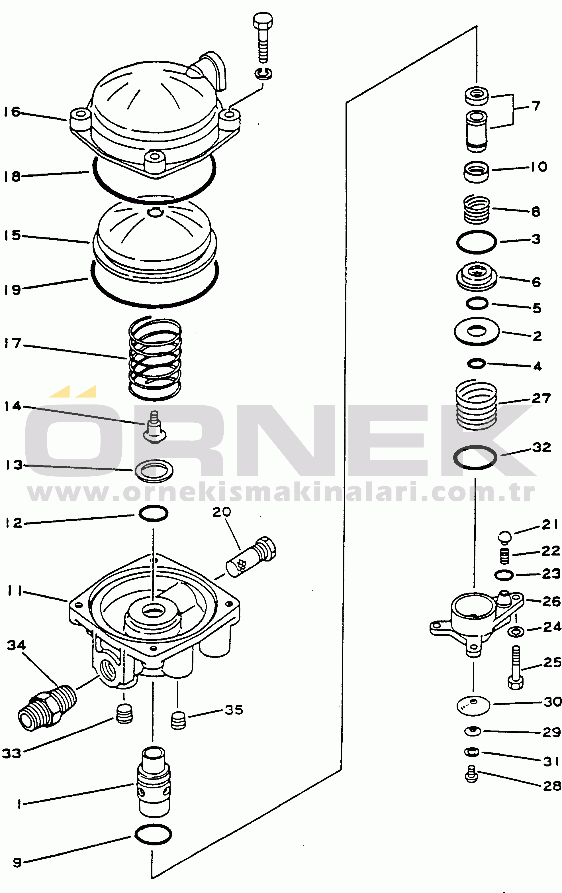 Komatsu HD780-1 S/N 1002-UP RELAY VALVE
