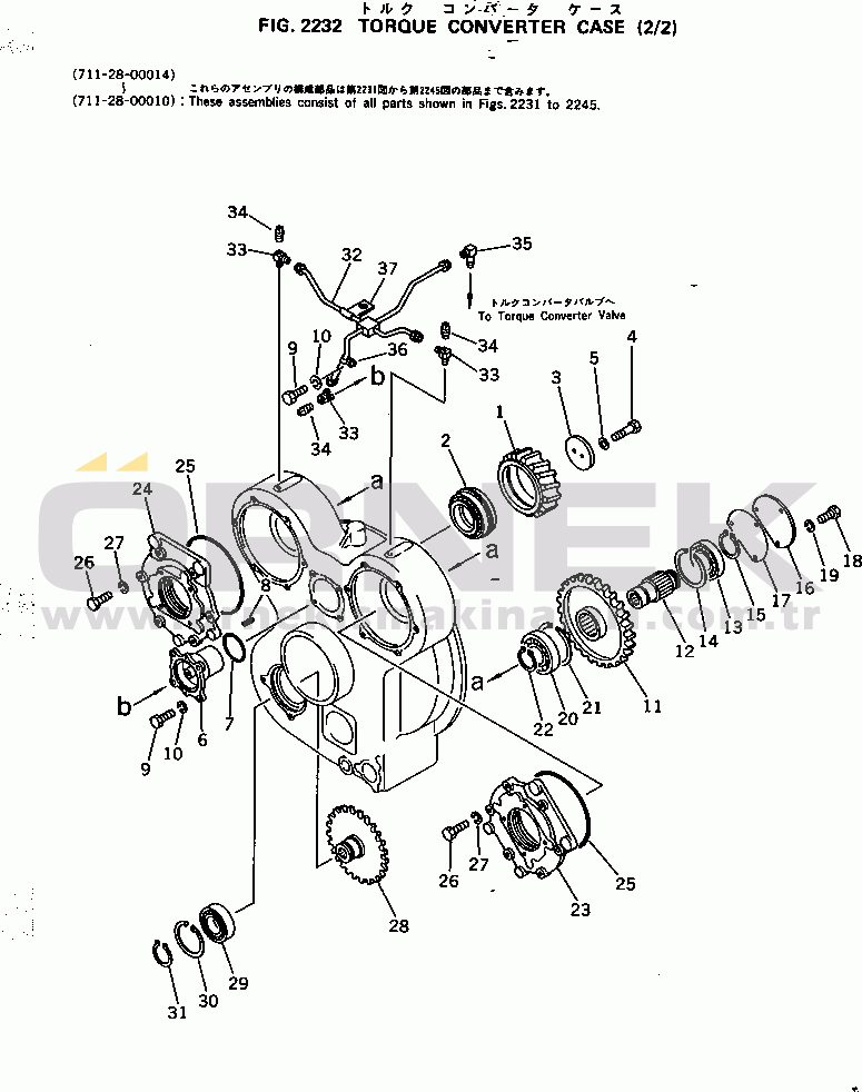Komatsu HD785-2 S/N 1501-UP TORQUE CONVERTER CASE (2/2)