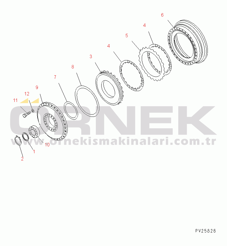 Komatsu HD785-5 S/N 4001-UP TORQUE CONVERTER (3/7) (DRIVE CASE)