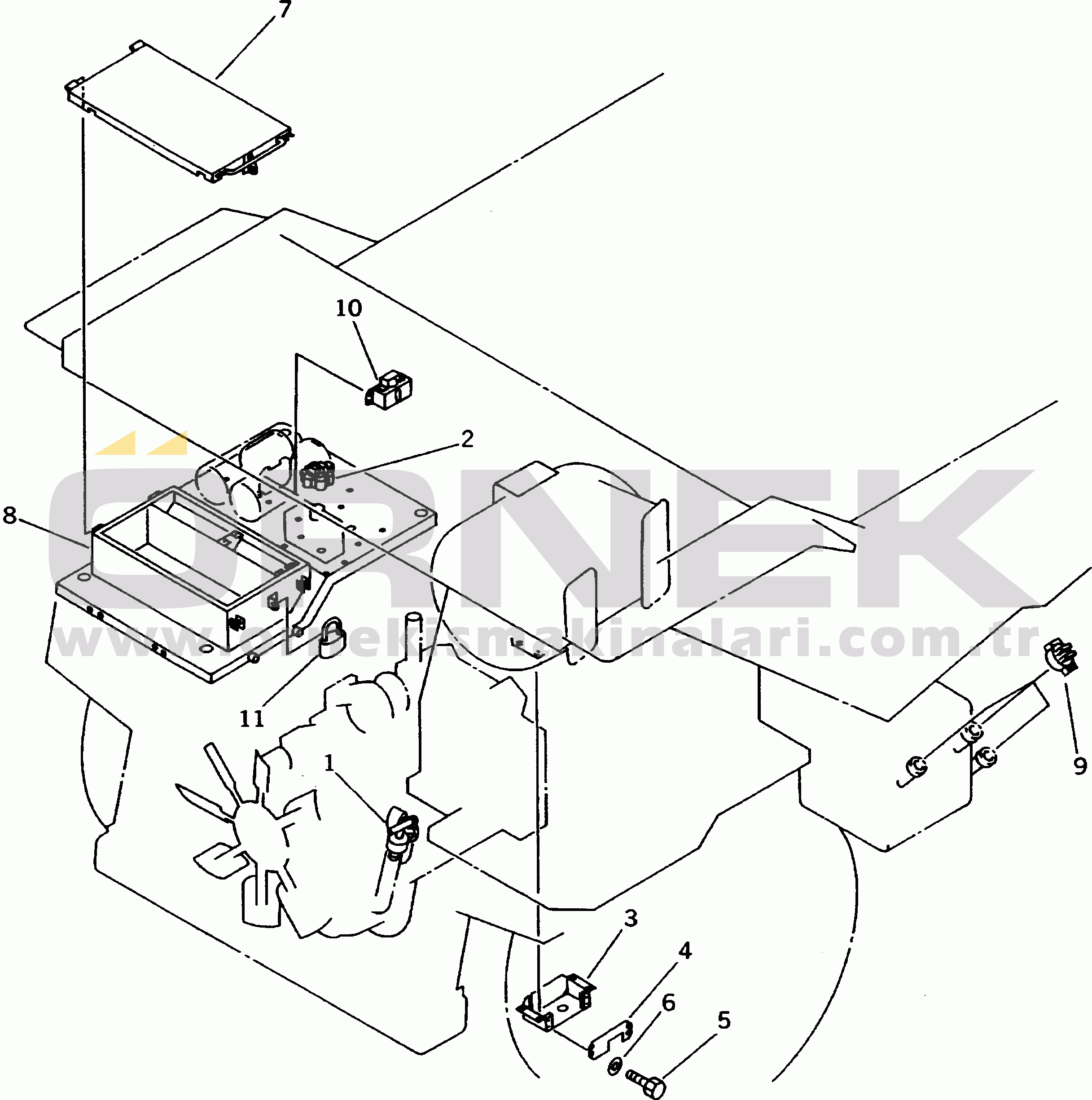 Komatsu HD985-3 S/N 1001-UP VANDALISM PROTECTION