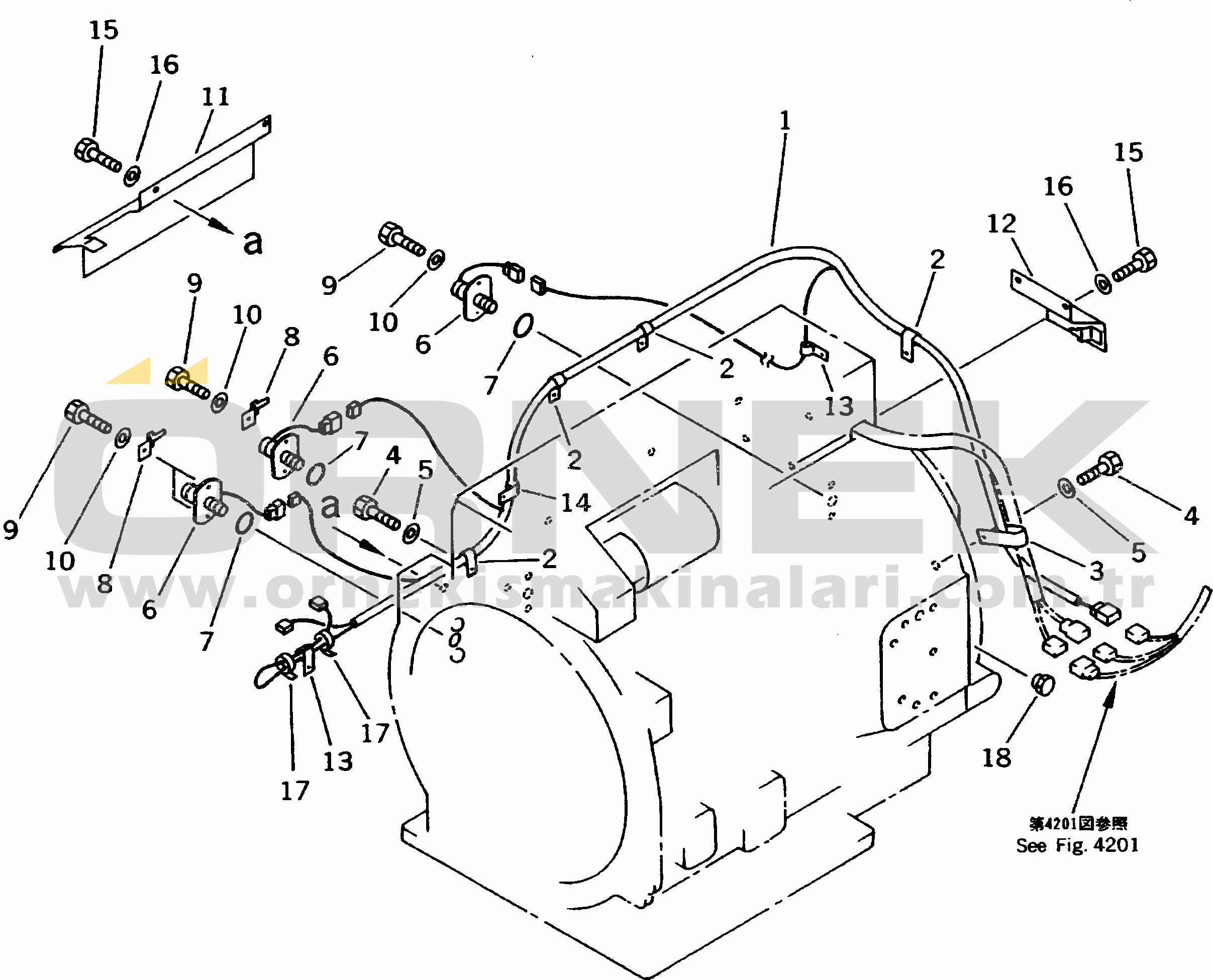 Komatsu HD985-3 S/N 1001-UP TRANSMISSION WIRING