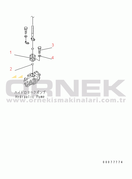 Komatsu HD985-5 S/N 1021-UP TORQUE FLOW (HOIST PIPING)(#1093-)