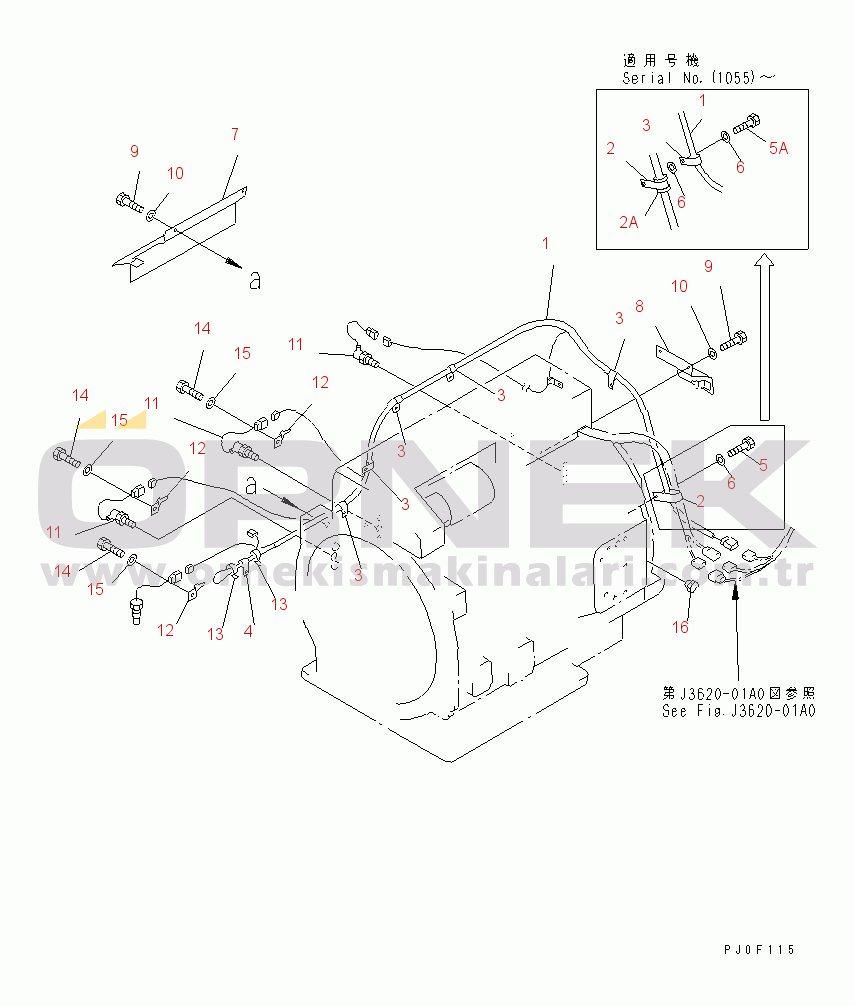 Komatsu HD985-5 S/N 1021-UP TRANSMISSION SENSOR