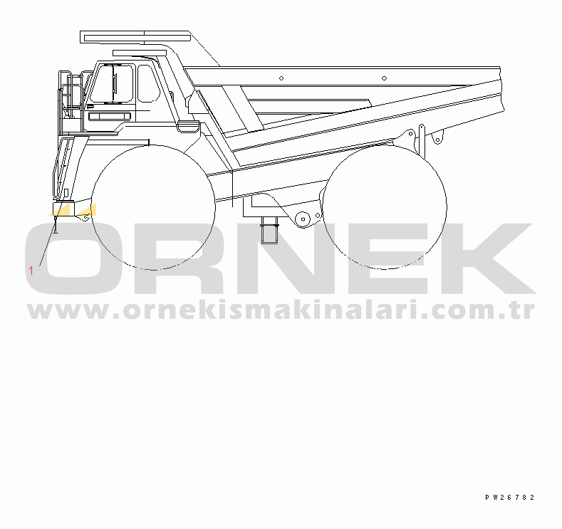 Komatsu HD985-5 S/N 1021-UP PLATES (ENGINE COVER) (JAPANESE)(#1046-)