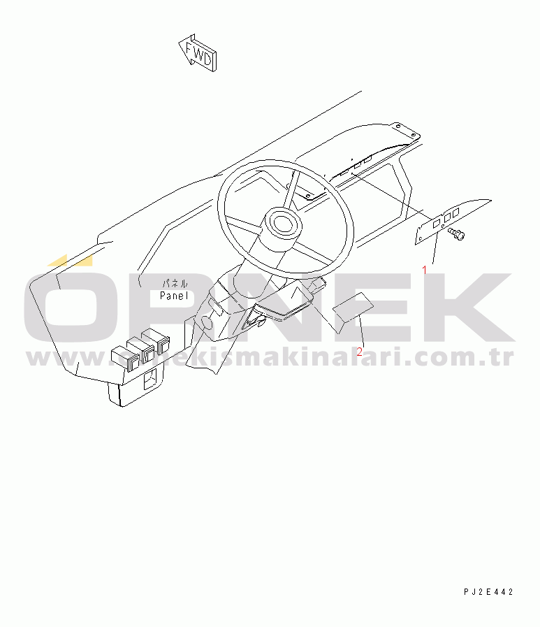 Komatsu HD985-5 S/N 1021-UP PLATE (FOR AUTO RETARDER) (JAPANESE)