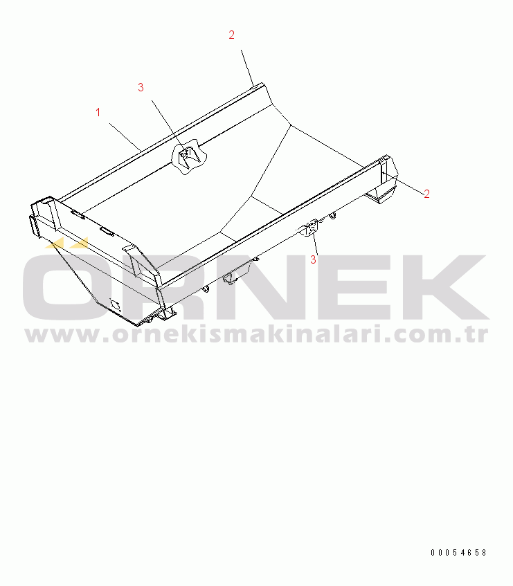 Komatsu HM300-1L S/N A10001-UP BODY (FOR NEW TAILGATE)