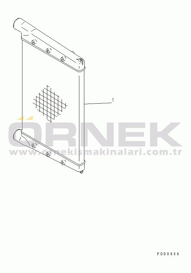 Komatsu HM350-1L S/N A10001-UP AFTERCOOLER