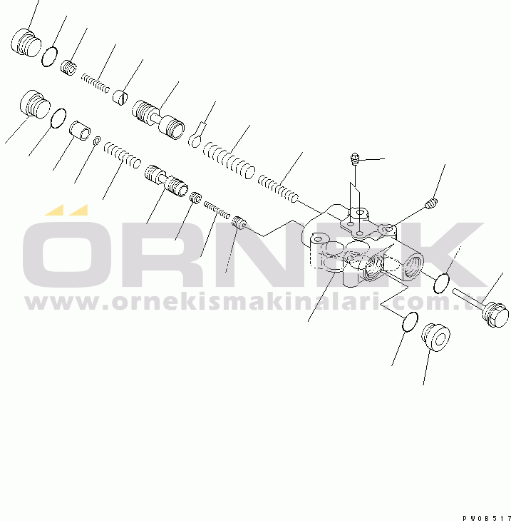 Komatsu HM350-1 S/N 1001-UP CONTROL VALVE (MAIN RELIEF VALVE)