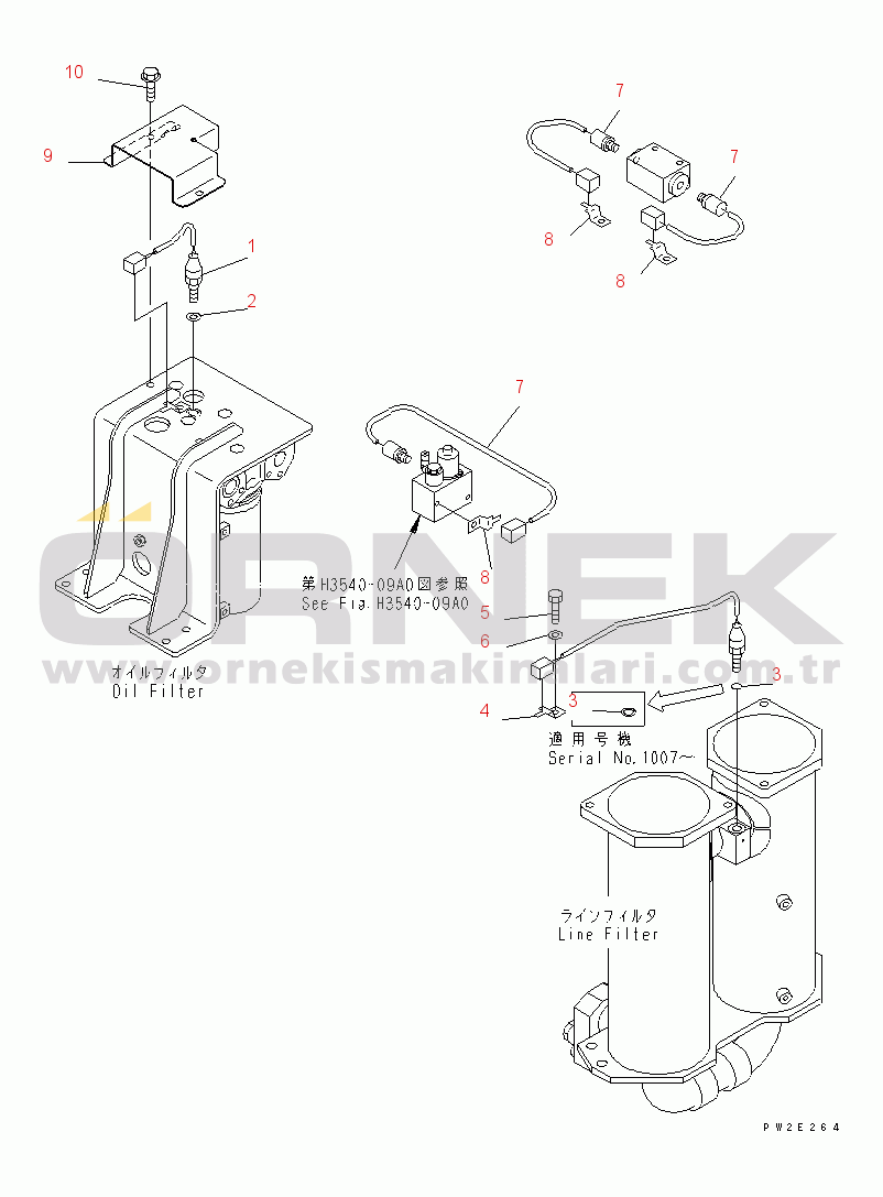 Komatsu HM350-1 S/N 1001-UP ELECTRICAL SYSTEM (FOR TRANSMISSION)