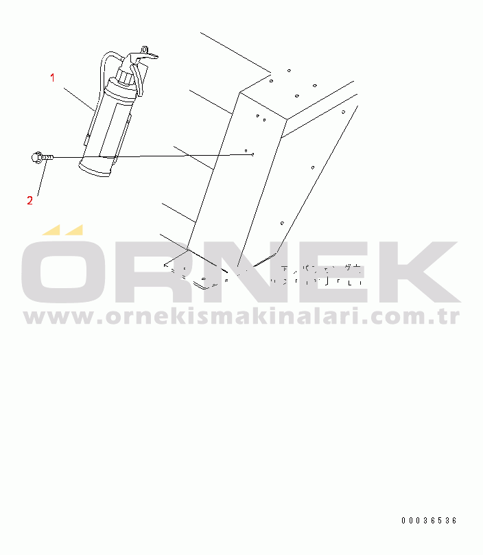 Komatsu HM350-2 S/N 2001-UP (ecot3) FIRE EXTINGUISHER (ENGLISH)