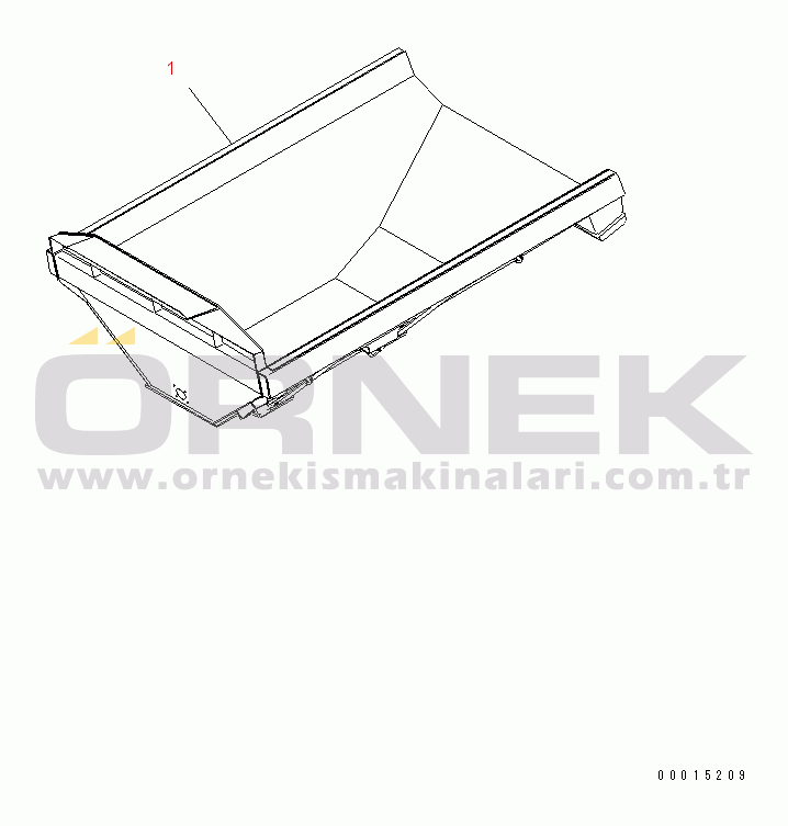 Komatsu HM400-1 S/N 1001-UP BODY (FOR QUARRY)