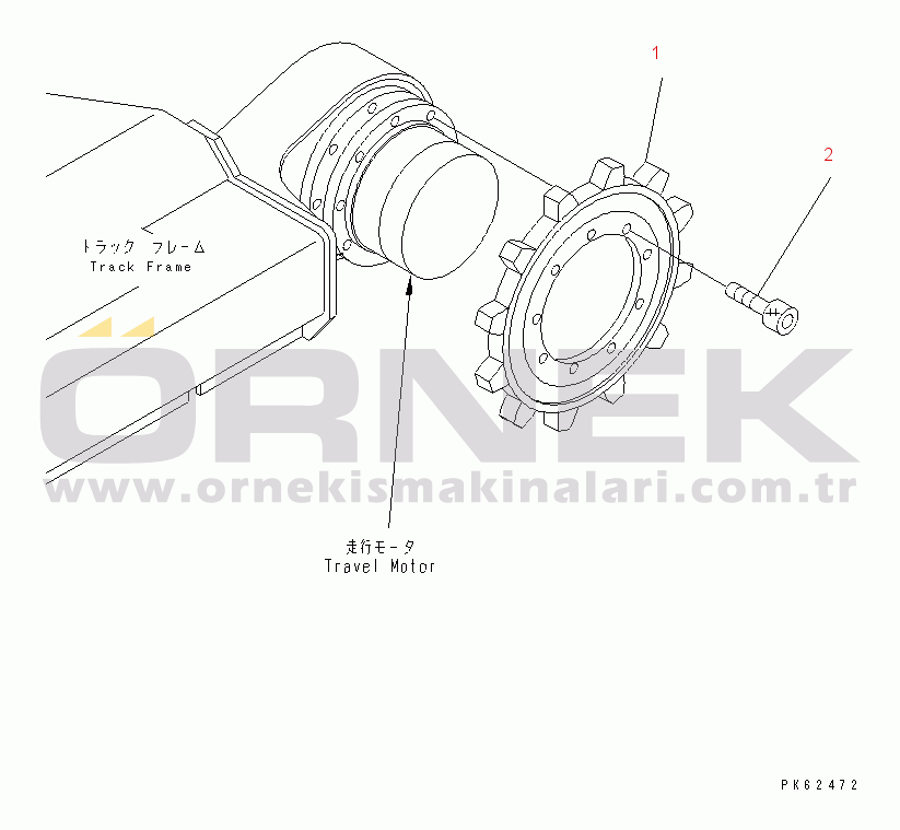 Komatsu PC09-1 S/N 10001-UP (Overseas Version) SPROCKET