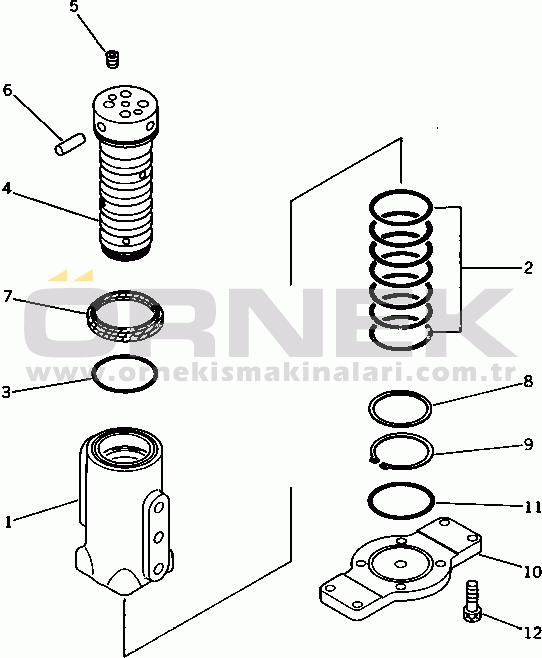 Komatsu PC10-6 S/N 20001-UP SWIVEL JOINT