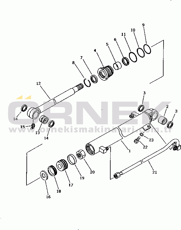 Komatsu PC10-7 S/N 25001-UP BUCKET CYLINDER