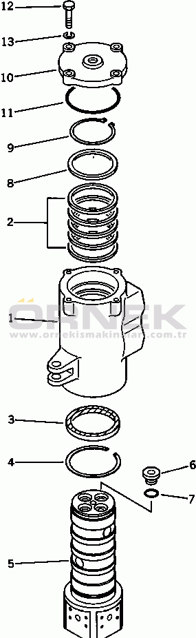 Komatsu PC100-3 S/N 18001-UP SWIVEL JOINT