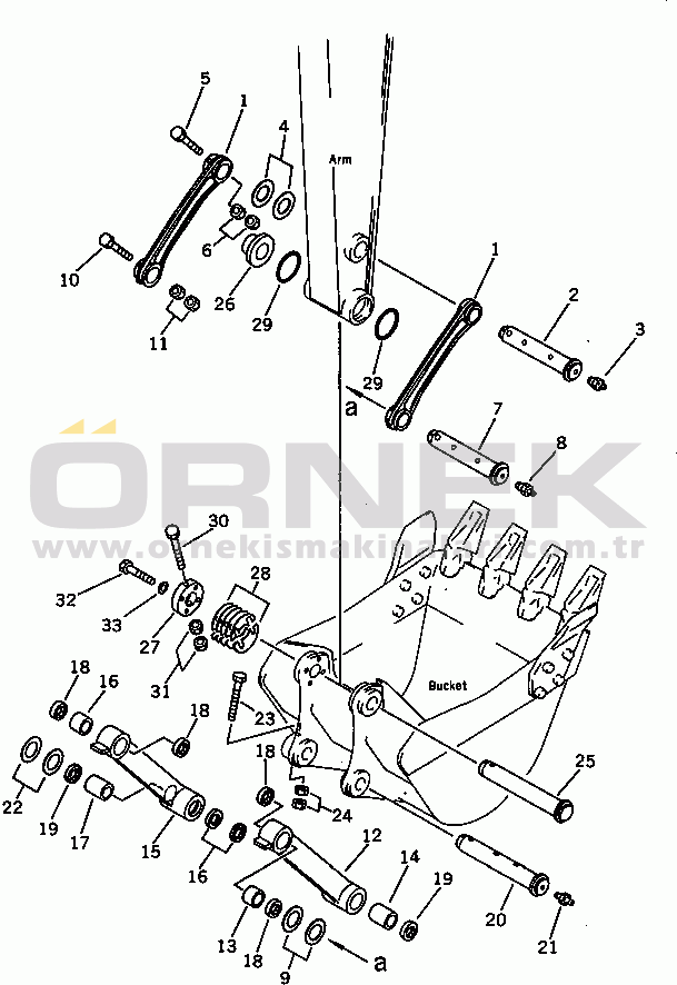 Komatsu PC100-3 S/N 18001-UP (TBG. Stan. (Almanya)) LINK(#18001-18209)