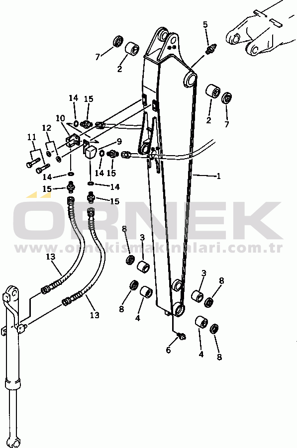 Komatsu PC100-3 S/N 18001-UP (TBG. Stan. (Almanya)) LONG ARM(#19853-)