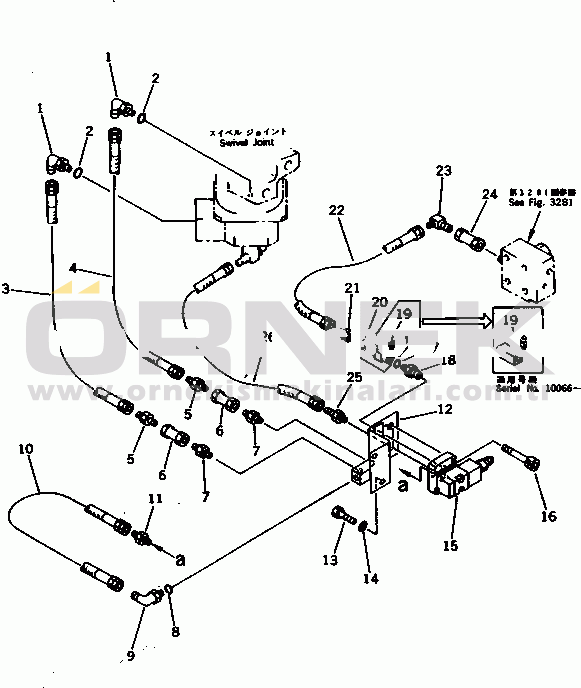 Komatsu PC1000LC-1 S/N 10001-UP HIC PIPING (SWIVEL JOINT TO REDUCING VALVE)