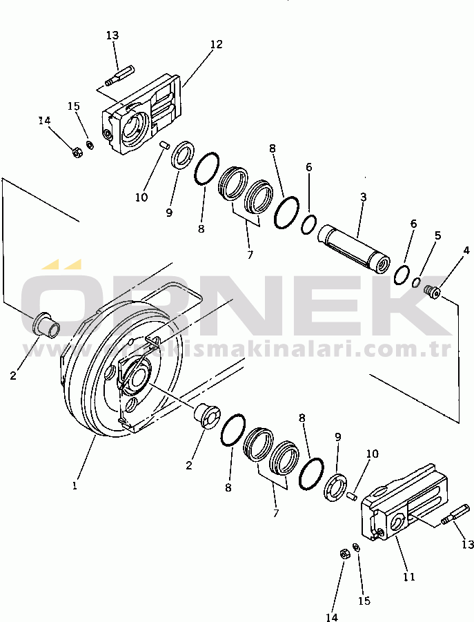 Komatsu PC1000SE-1 S/N 10001-UP FRONT IDLER