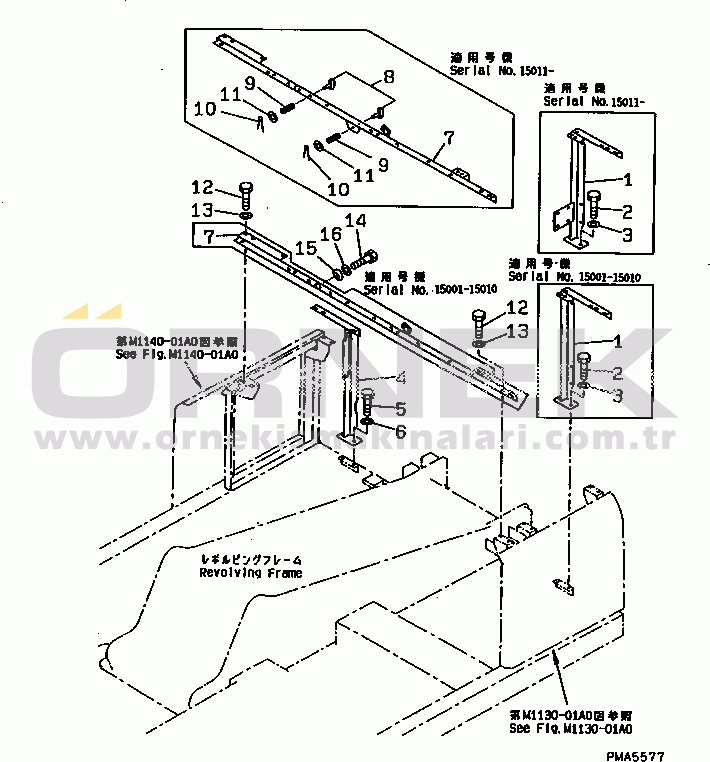 Komatsu PC100L-6 S/N 15001-UP FRAME(#15001-15117)