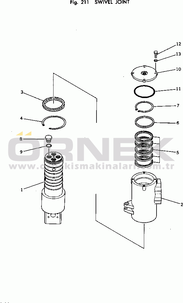 Komatsu PC100U-2 S/N 10001-UP SWIVEL JOINT