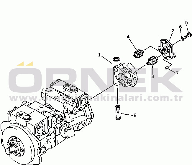 Komatsu PC100U-3 S/N 12001-UP HYDRAULIC PUMP