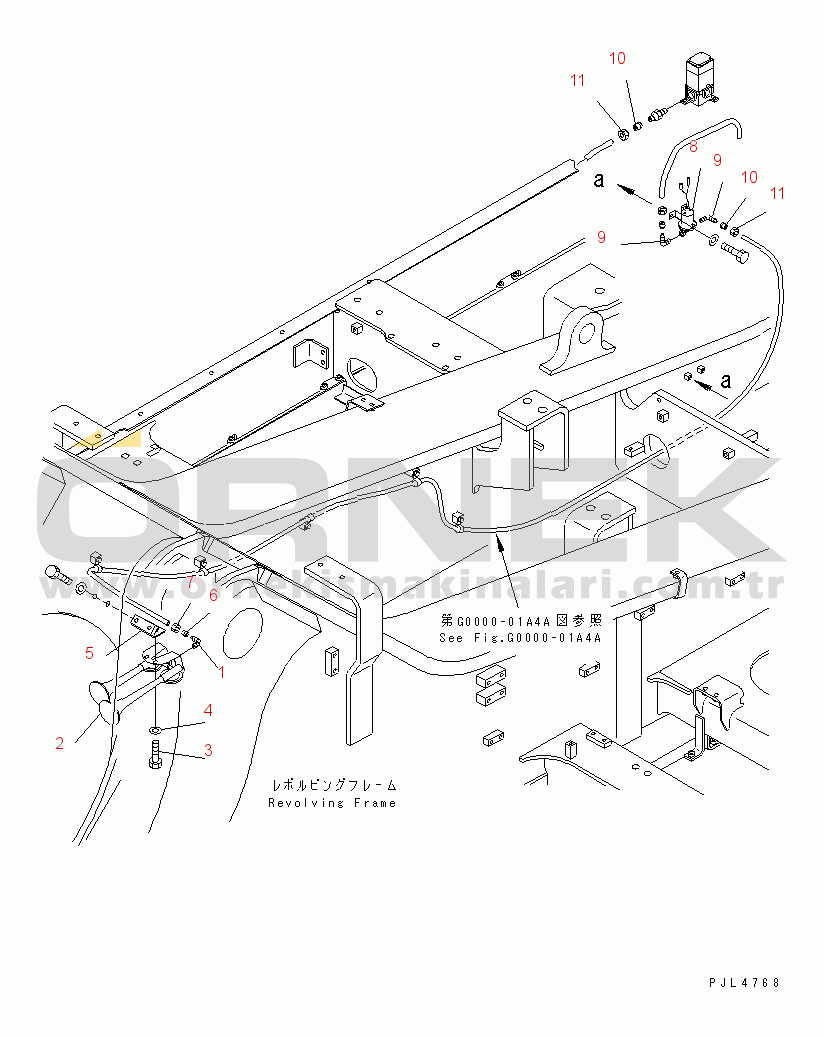 Komatsu PC1100-6 S/N 10001-UP AIR SYSTEM (HORN VALVE) (AUTO GREASE) (FOR EC)(#10157-)