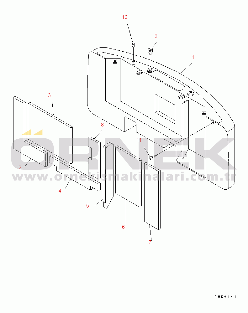 Komatsu PC120-6Z S/N 45001-UP COUNTER WEIGHT(#45001-53010)