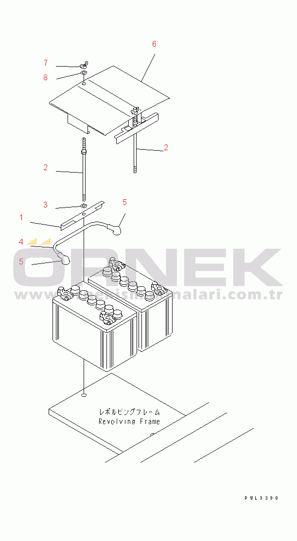 Komatsu PC120-6Z S/N 45001-UP BATTERY LESS(#57000-64752)