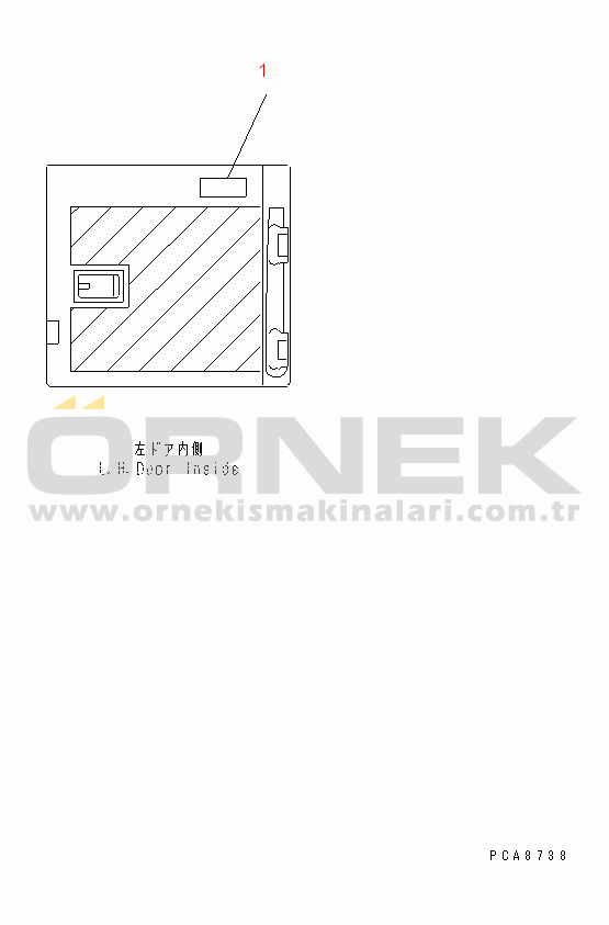 Komatsu PC120SC-6 S/N 10001-UP PLATE (AIR CLEANER¤ DOUBLE ELEMENT) (JAPANESE)