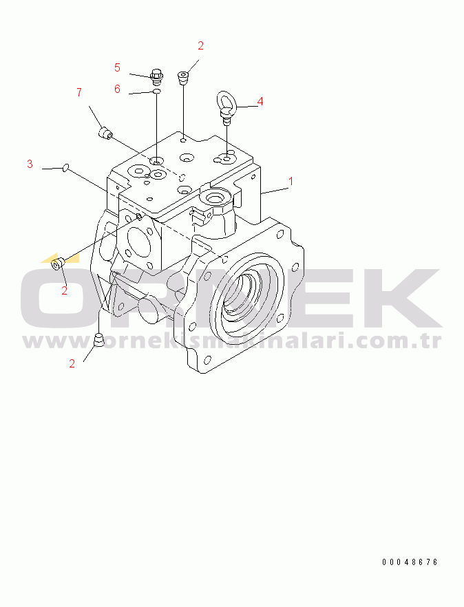 Komatsu PC1250SP-8 S/N 30001-30157 (ecot3, For SP) GEAR PUMP (1/7)(#30001-)
